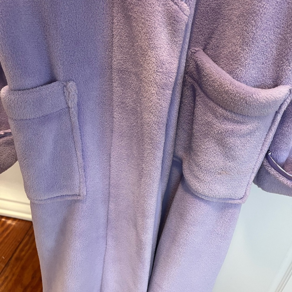 Croft & Barrow Purple Shawl Collar Robe - Picture 3 of 5